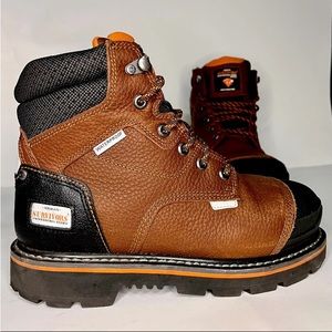 Herman Survivors Steel Toe Boots  Anti-Puncture Waterproof Size 8 ASTM F2413-18.